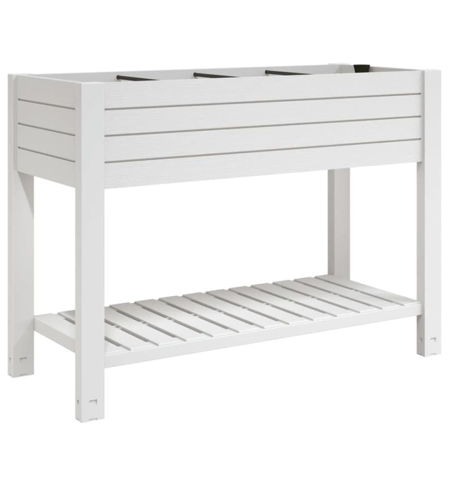 Lit surélevé de jardin blanc 110x45x79 cm polypropylène