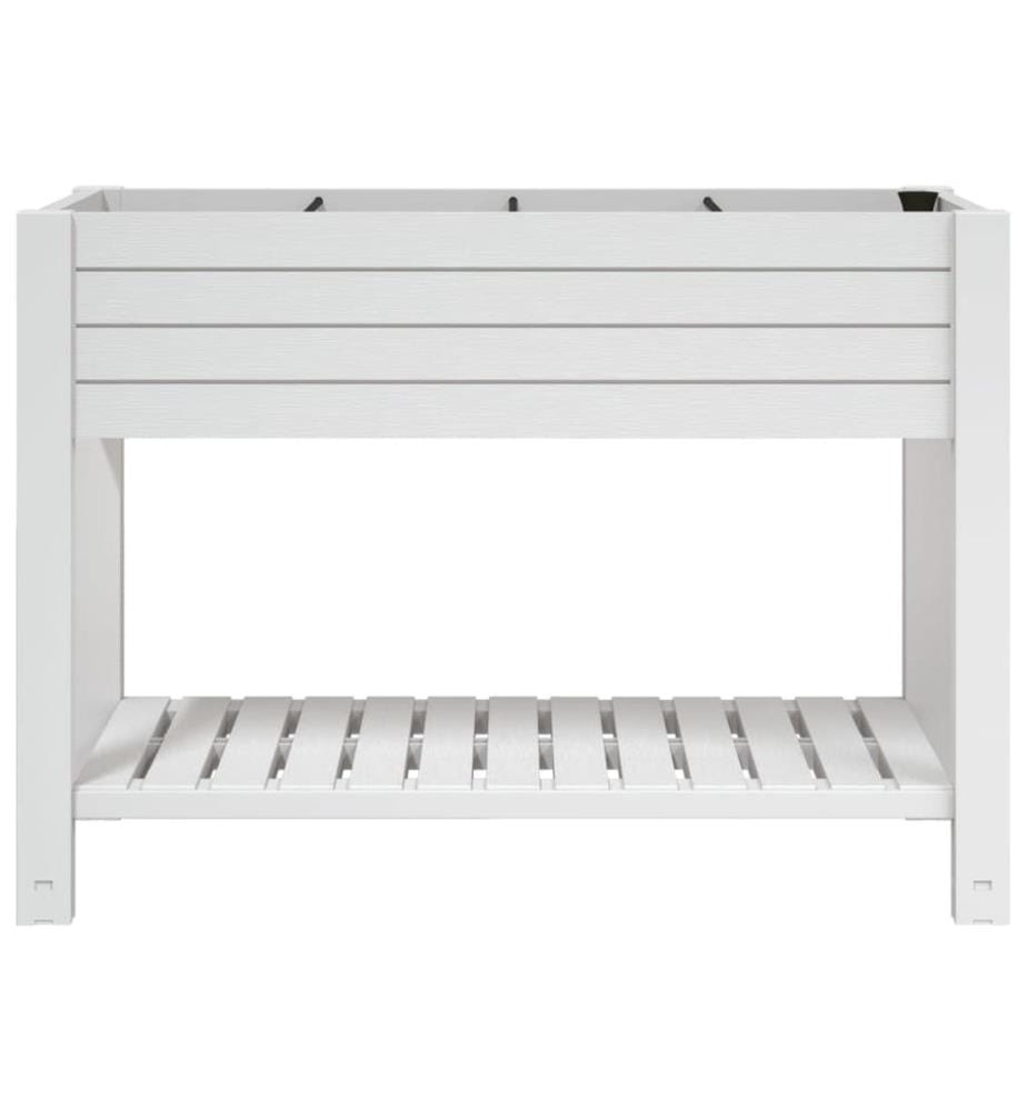 Lit surélevé de jardin blanc 110x45x79 cm polypropylène