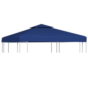 Pavillon-Ersatzdach 310 g/m² Dunkelblau 3x3 m