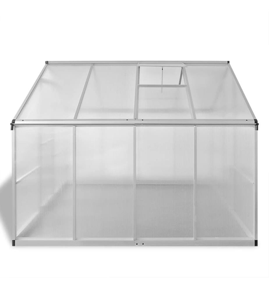 Gewächshaus mit Fundament Verstärkt Aluminium 6,05 m²
