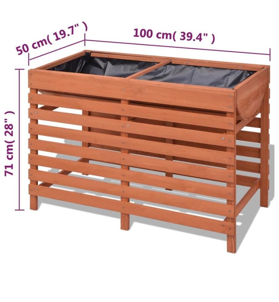 Jardinière 100 x 50 x 71 cm Bois