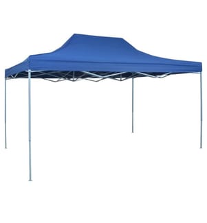 Faltzelt Pop-Up 3x4,5 m Blau