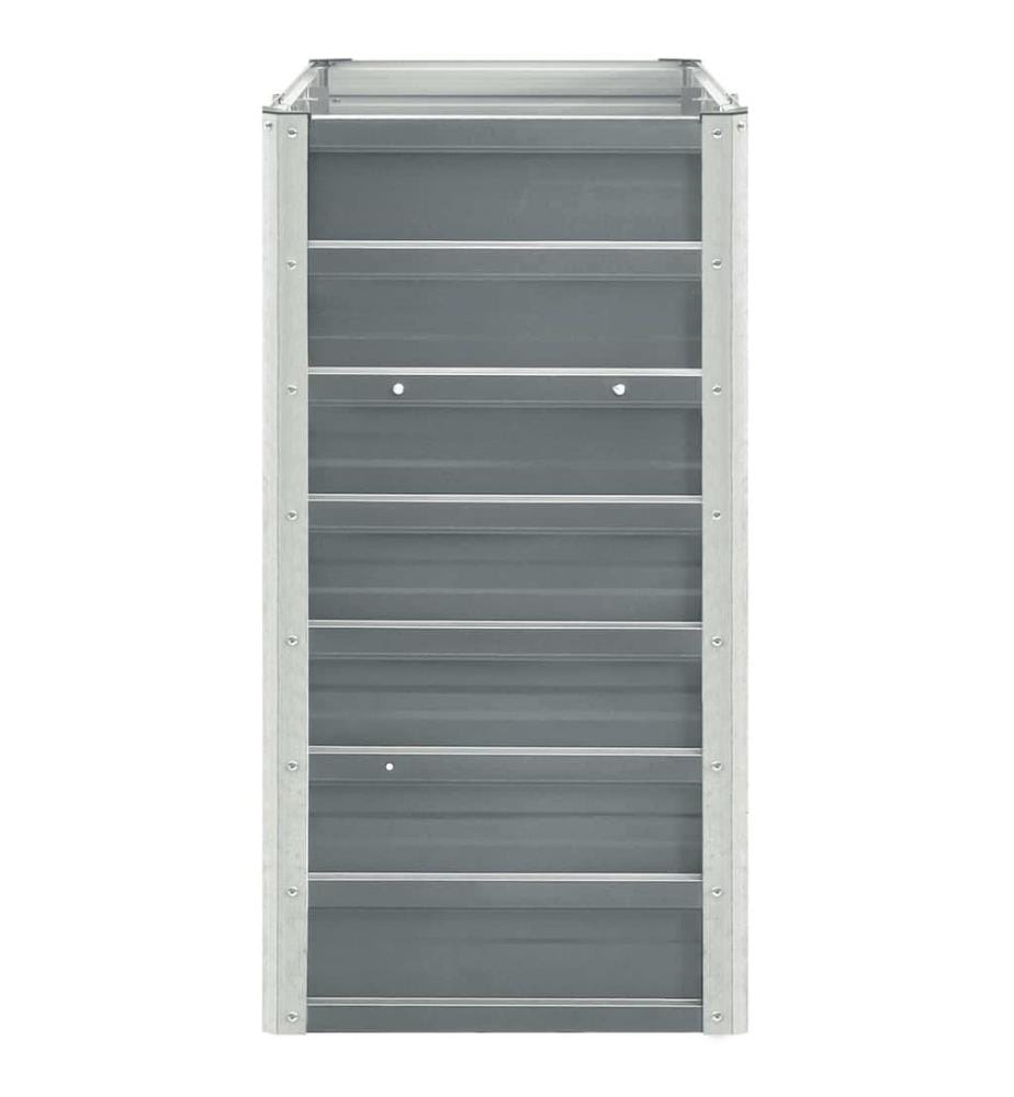 Hochbeet Verzinkter Stahl 240x40x77 cm Grau