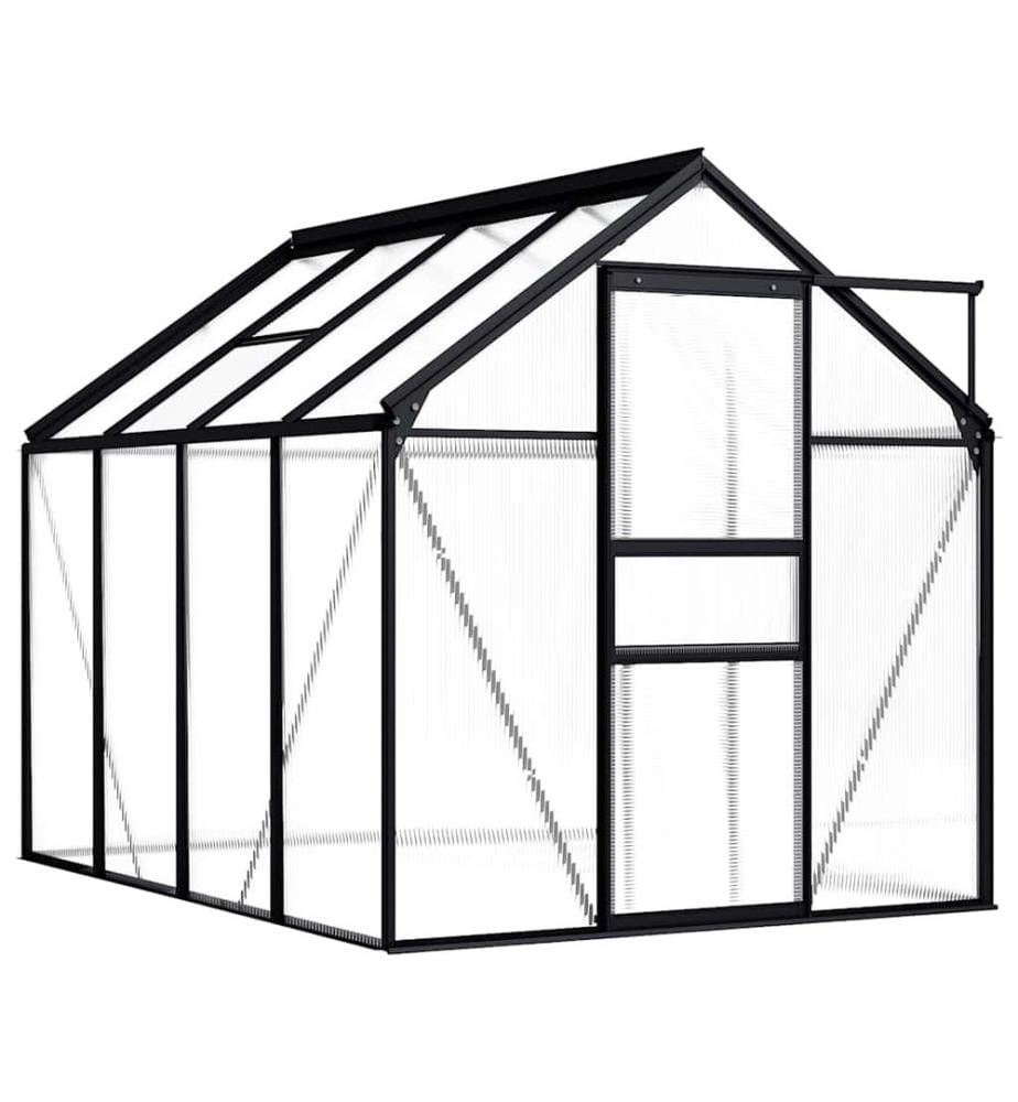 Gewächshaus Anthrazit Aluminium 4,75 m²