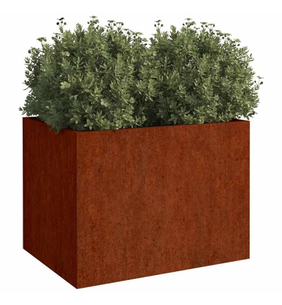 Jardinière 62x47x46 cm acier corten