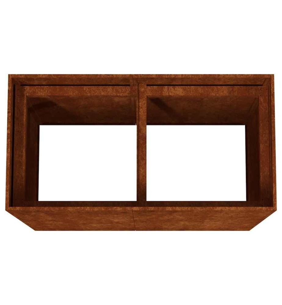 Jardinière 80x40x80 cm acier corten