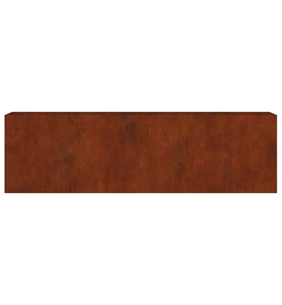 Lit surélevé de jardin 280x40x80 cm acier corten
