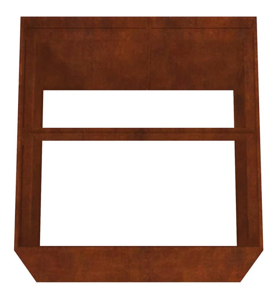 Jardinière 80x80x80 cm acier corten