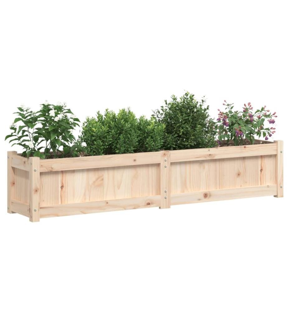 Jardinières 2 pcs bois de pin massif