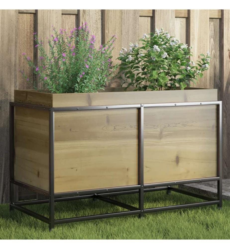 Jardinière 80x40x50 cm bois de pin imprégné