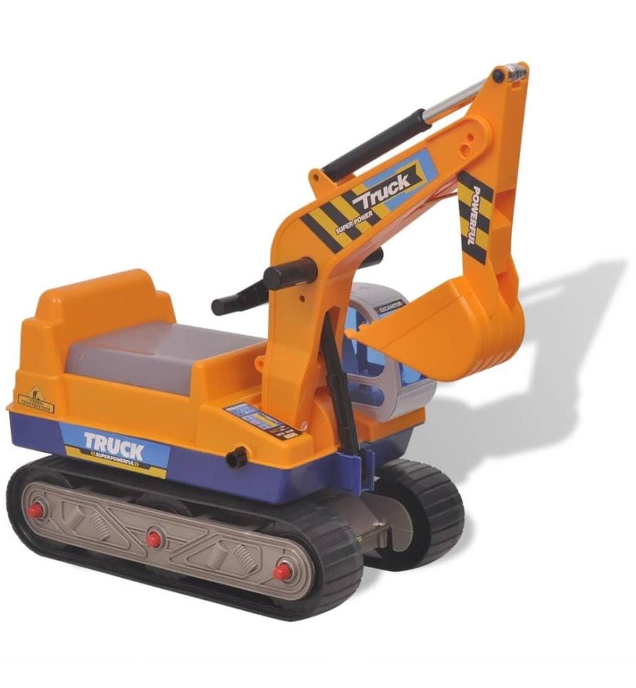 100089 Aufsitzbagger Kunststoff Gelb