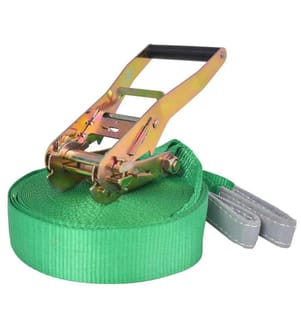 Slackline 15 m x 50 mm 150 kg Grün