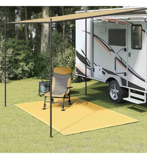Zeltteppich 200x300 cm Beige