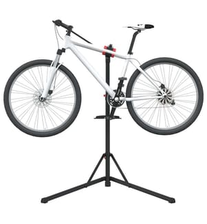 Fahrrad-Montageständer Klappbar Verstellbar 92-152 cm Rot Stahl