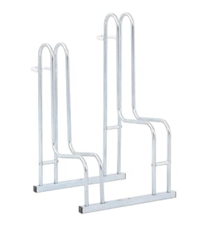 Fahrradständer für 2 Fahrräder Freistehend Verzinkter Stahl
