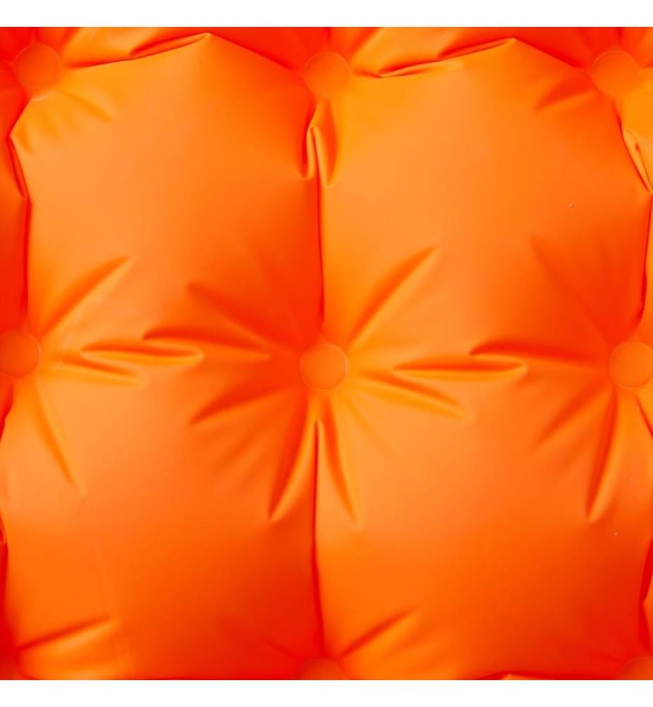 Selbstaufblasende Isomatte mit Kissen Orange