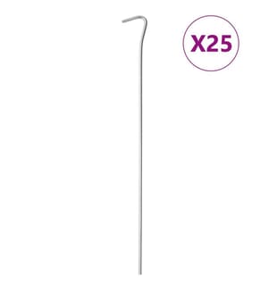 Zeltheringe 25 Stk. 30 cm Ø4 mm Verzinkter Stahl
