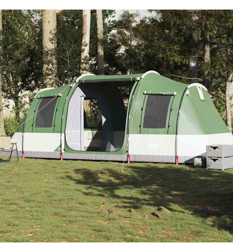 Tente de camping tunnel 4 personnes vert imperméable