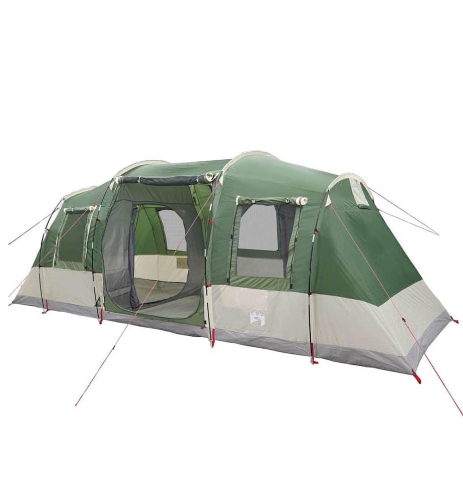 Tente de camping tunnel 4 personnes vert imperméable