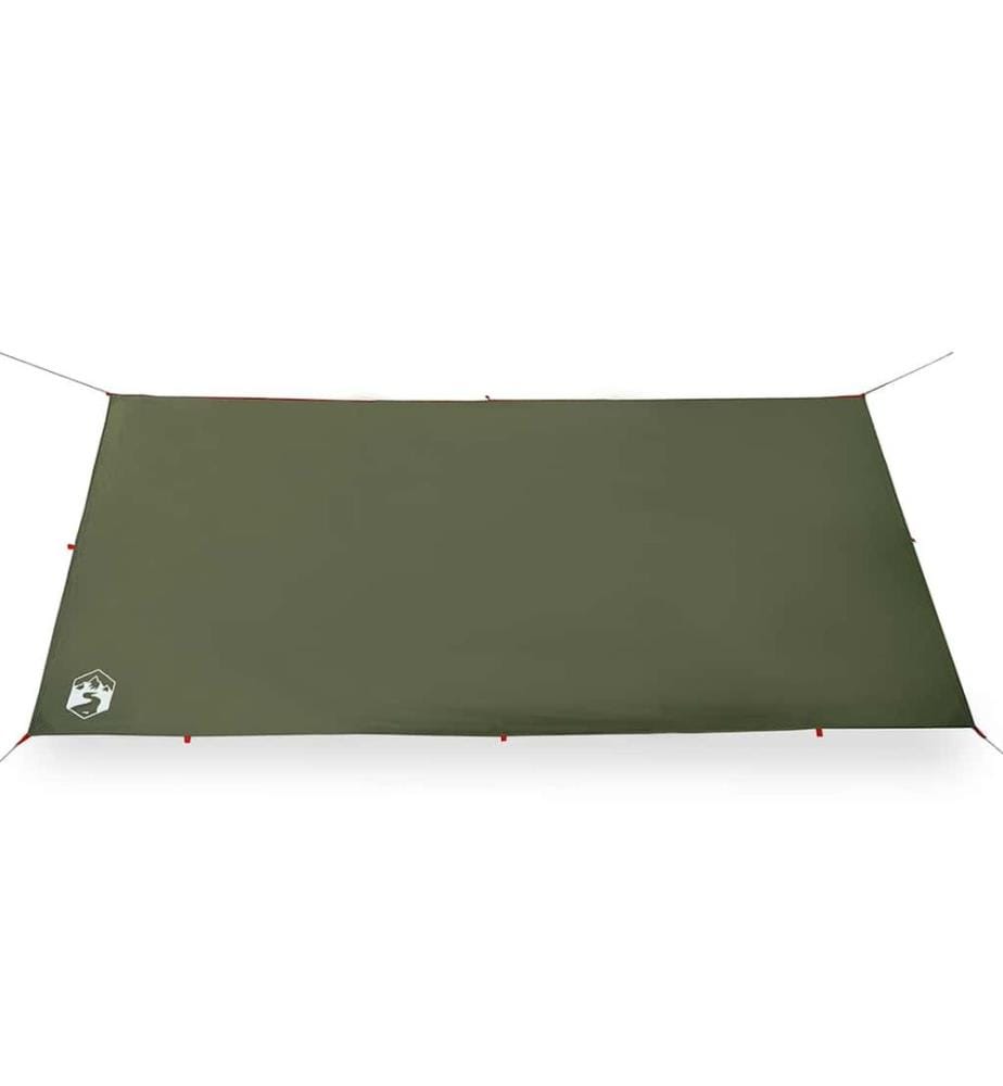 Bâche de camping vert olive 366x306 cm imperméable