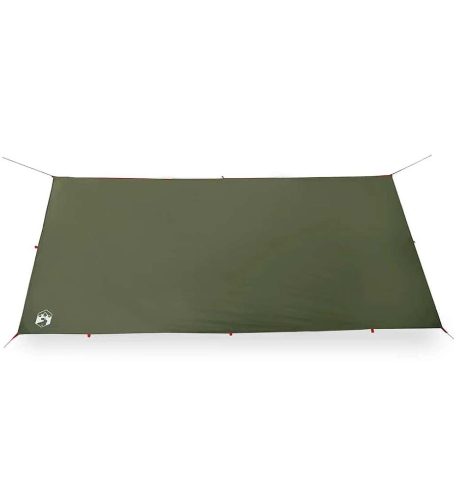 Bâche de camping vert olive 406x306 cm imperméable