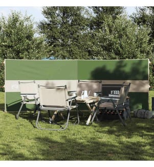 Camping-Windschutz Grün 344x120 cm Wasserdicht