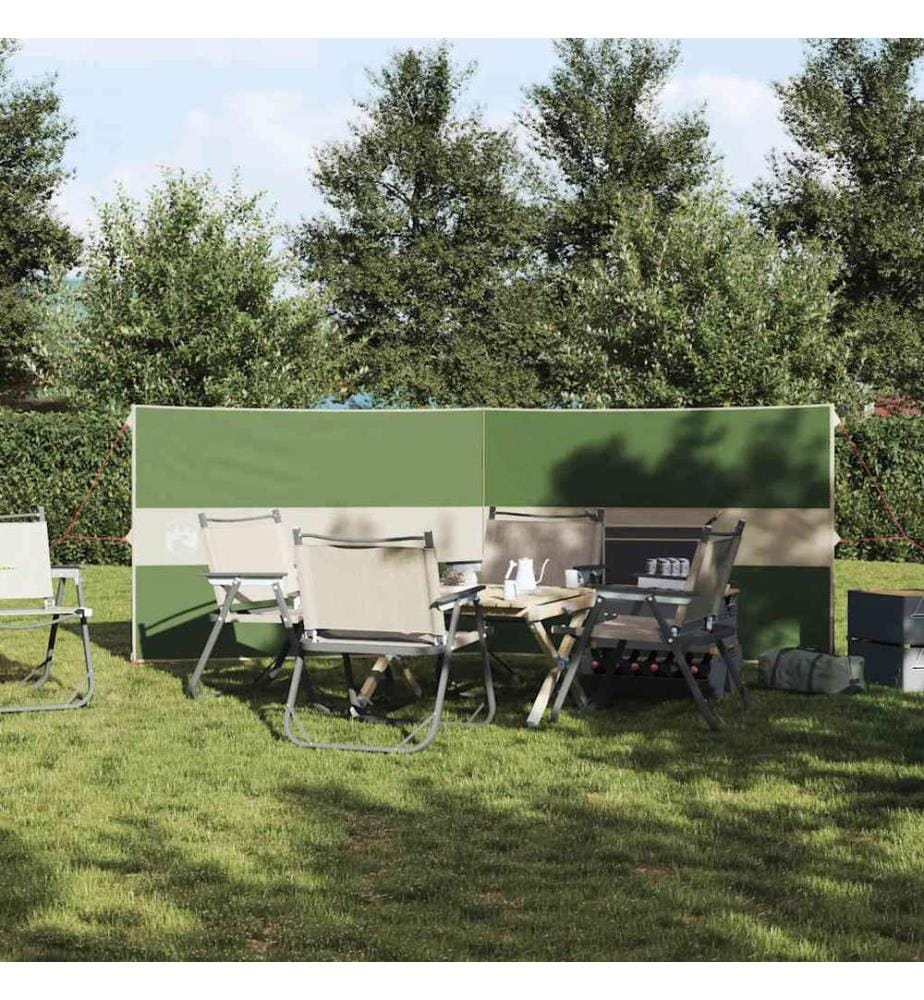 Camping-Windschutz Grün 344x120 cm Wasserdicht