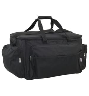Sac de pêche imperméable noir tissu oxford