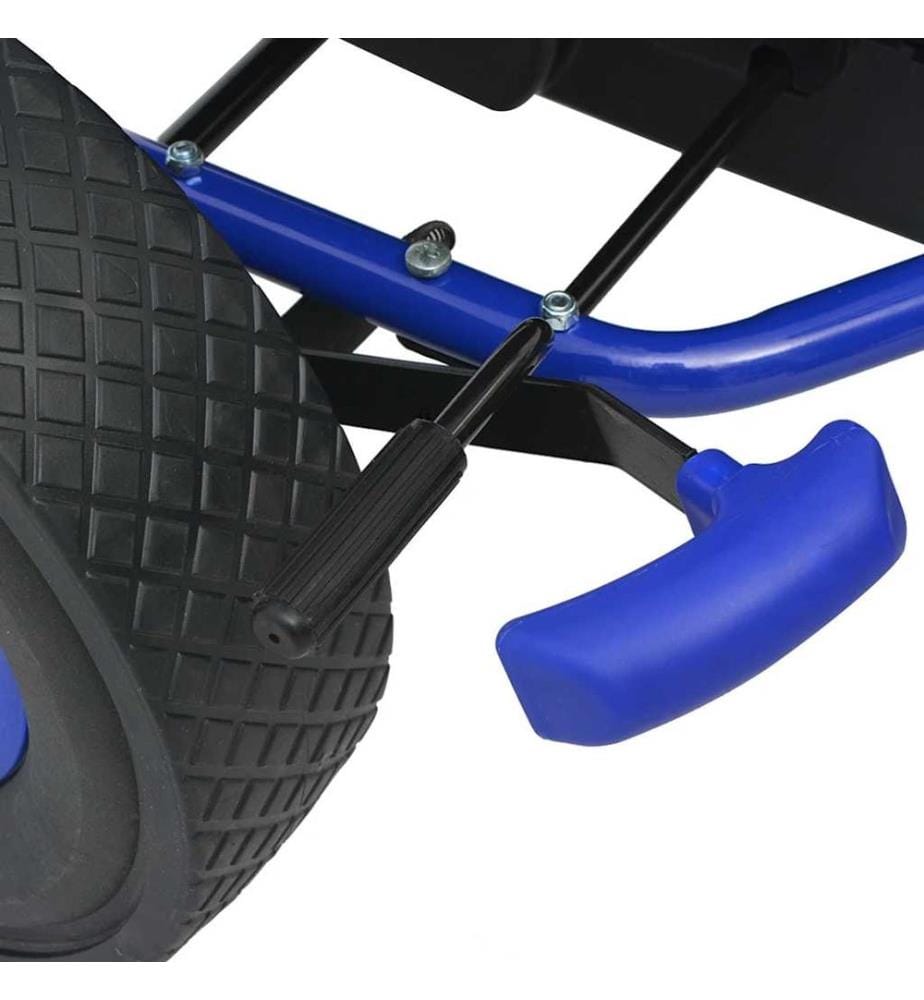 Pedal Go-Kart mit verstellbarem Sitz Blau