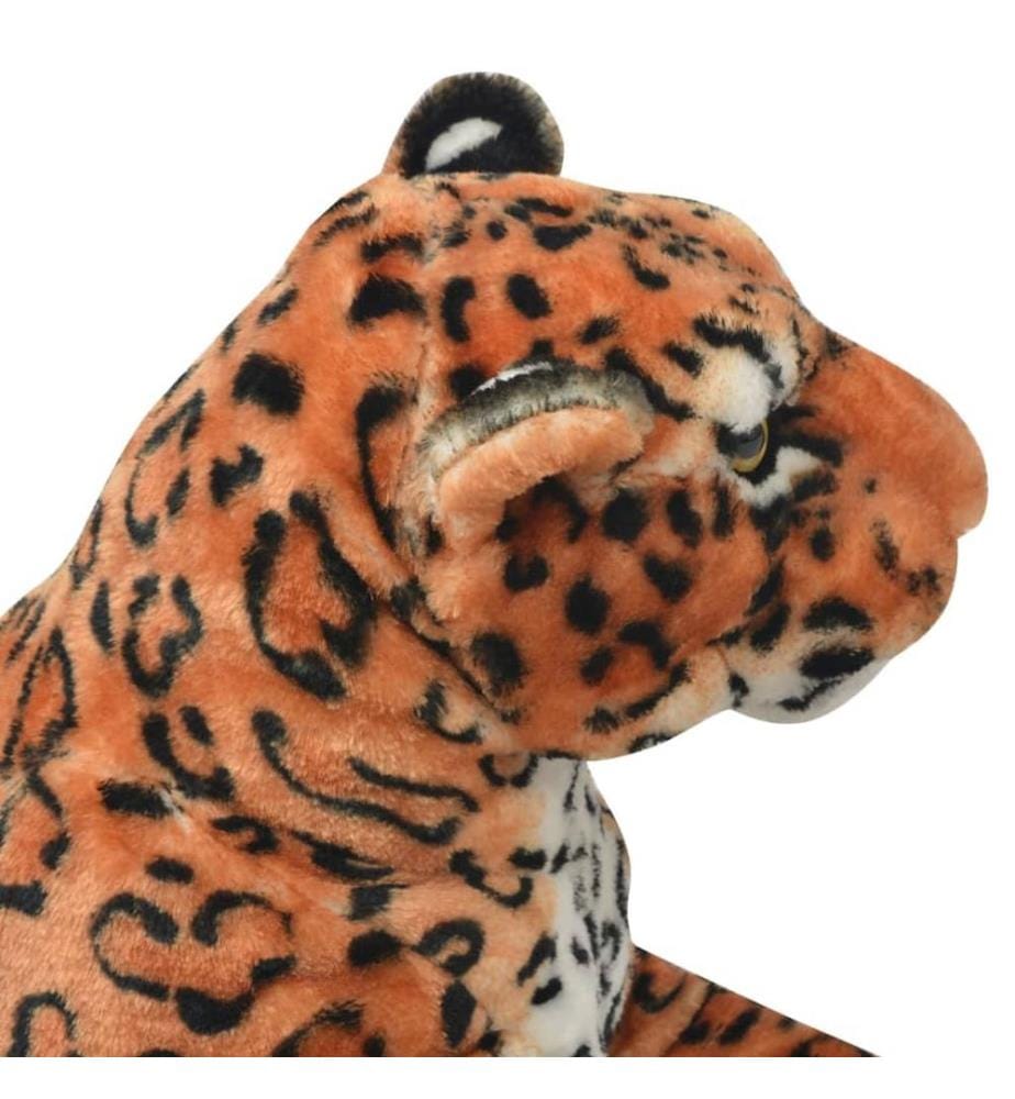 Leopard Kuscheltier Plüsch Braun XXL