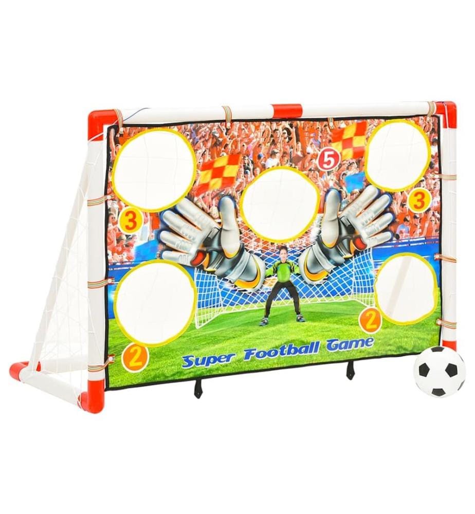 Fussballtor-Set mit Torwand 120x51x77,5 cm