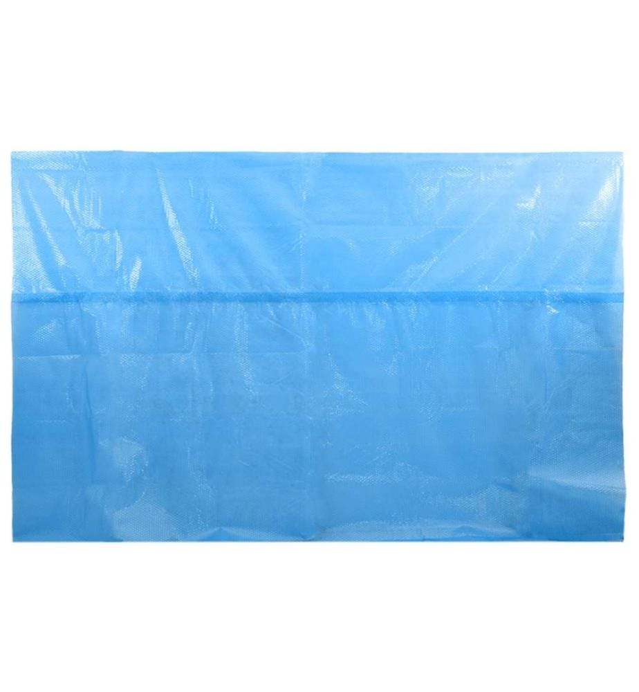 Bâche de piscine rectangulaire 732 x 366 cm PE Bleu