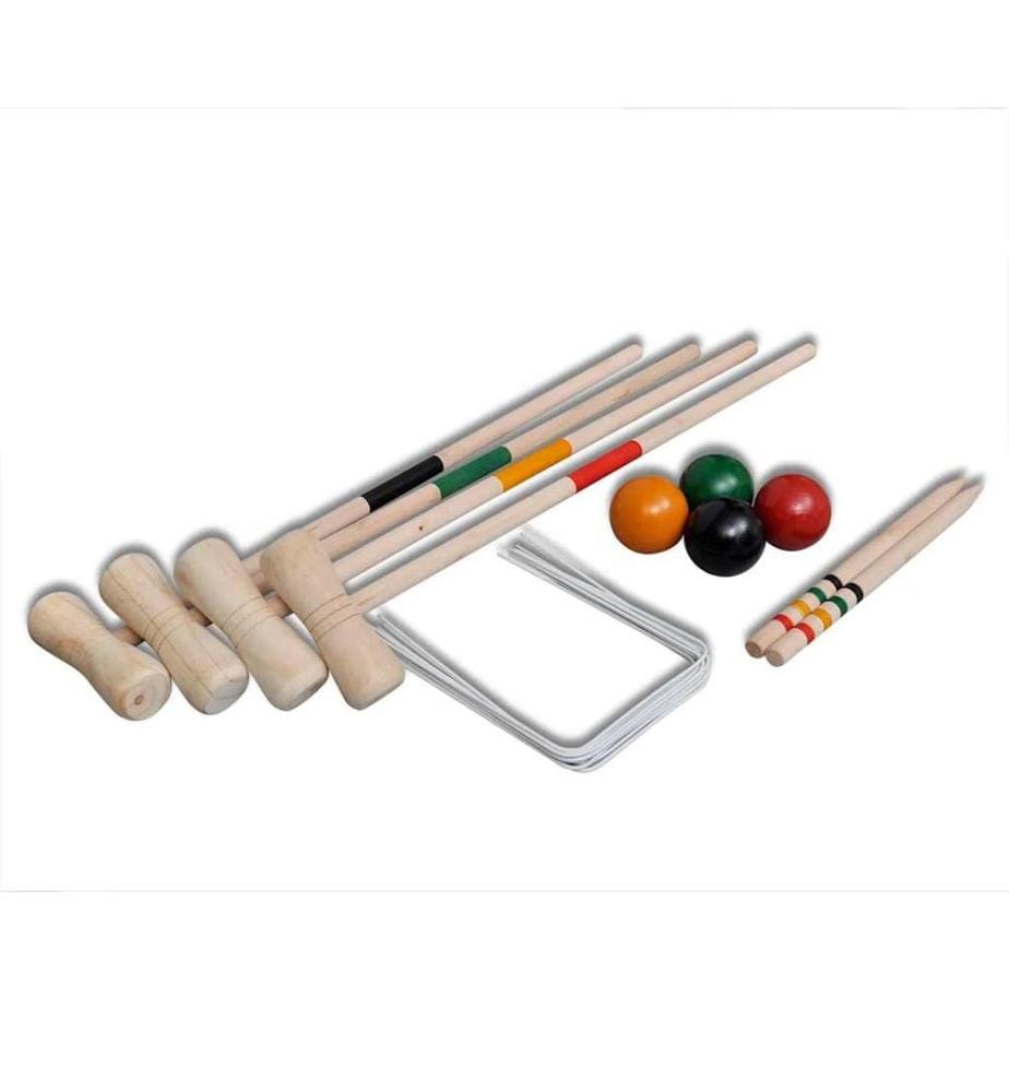 Krocket-Set Holz 4 Spieler