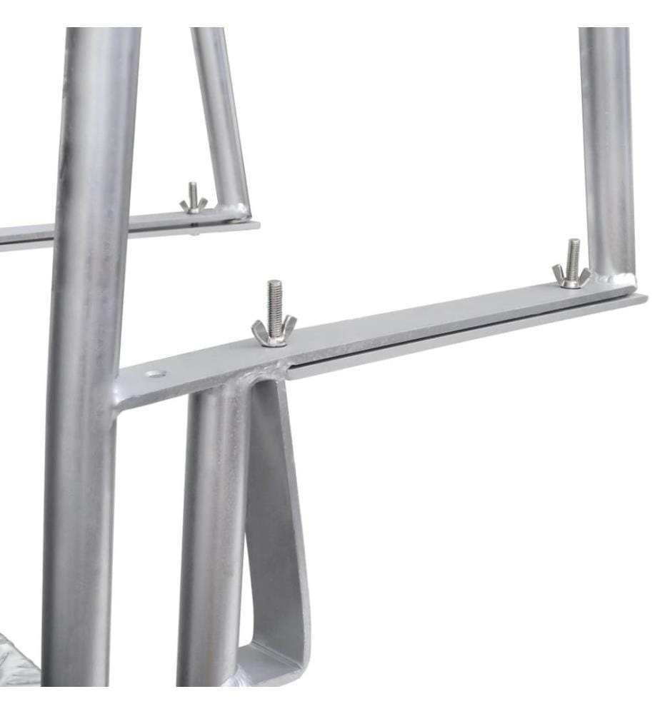 Steg-/Poolleiter 4-stufig Aluminium 167 cm