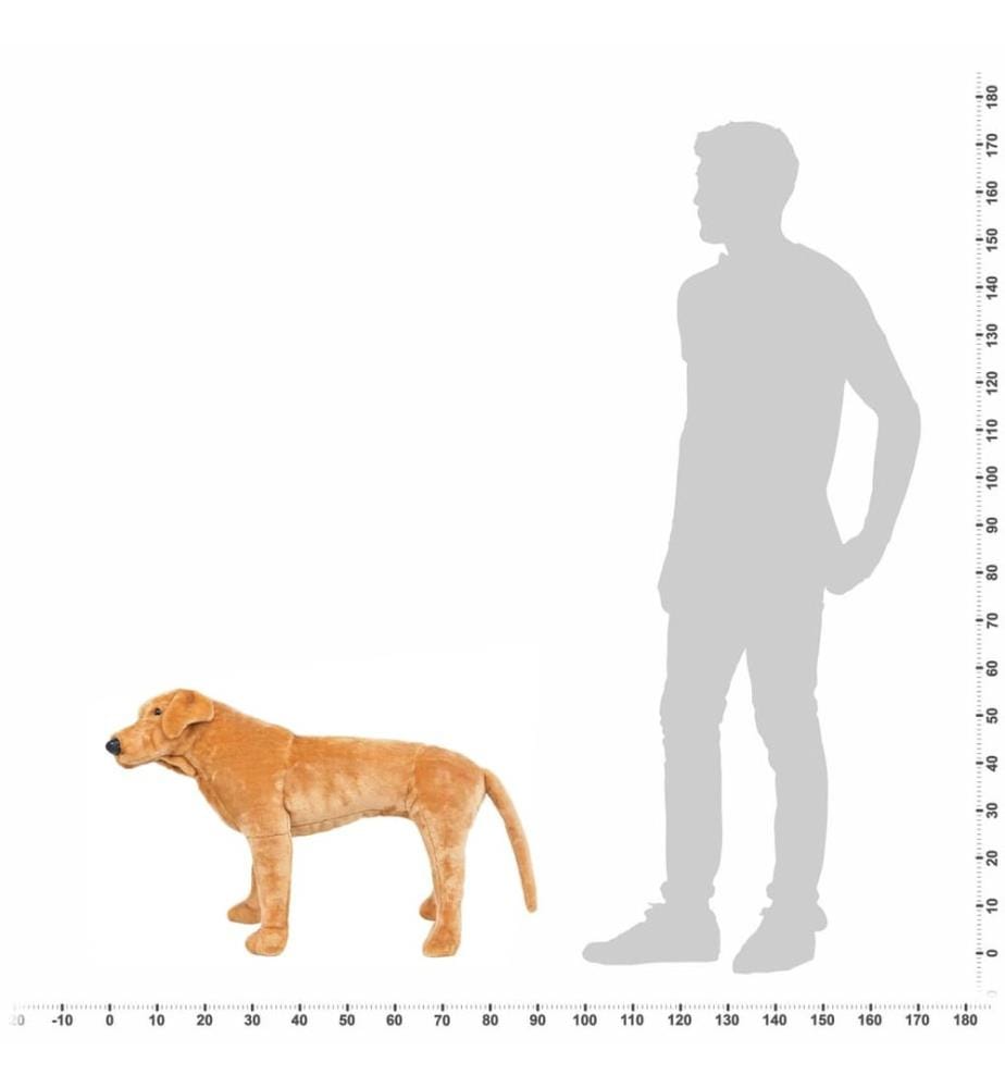 Plüschtier Hund Labrador Stehend Plüsch Hellbraun XXL