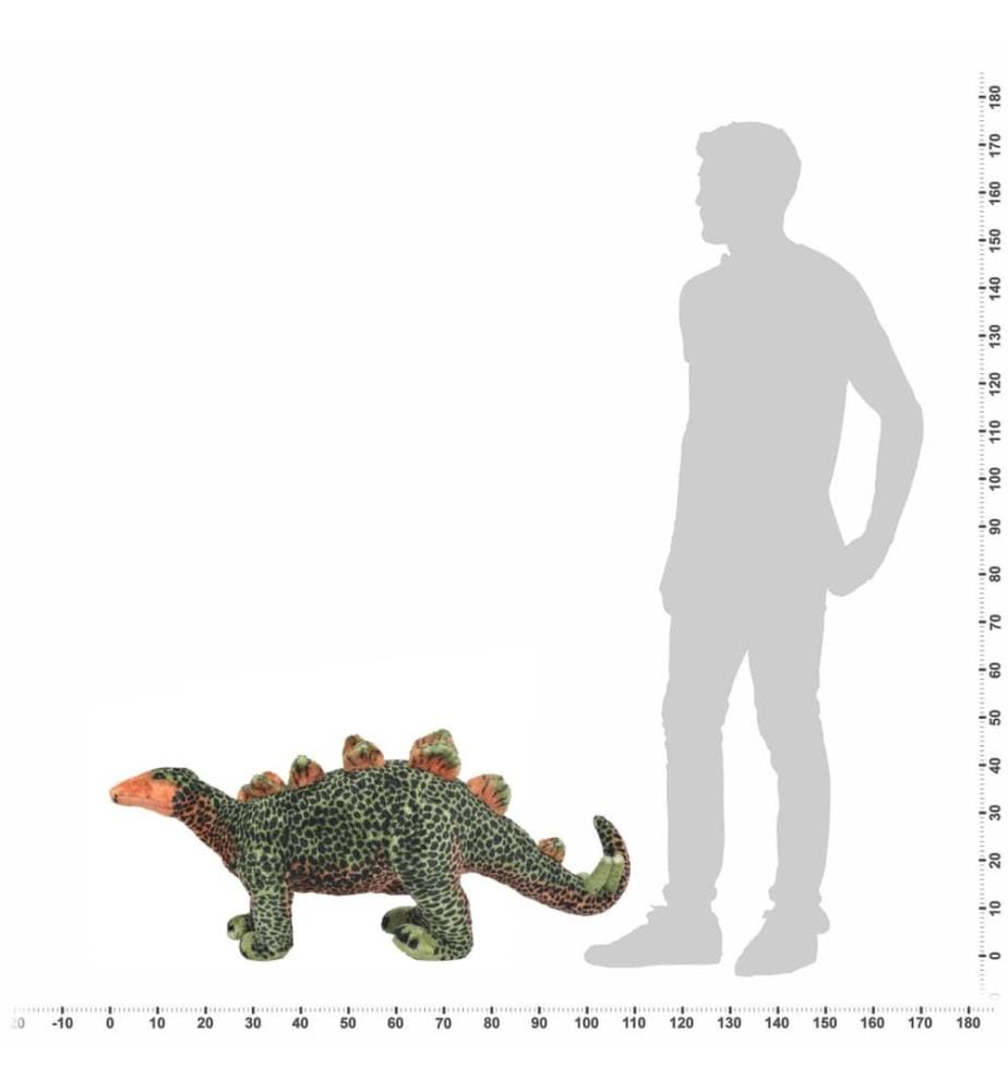 Plüschtier Stegosaurus Stehend Plüsch Grün und Orange XXL