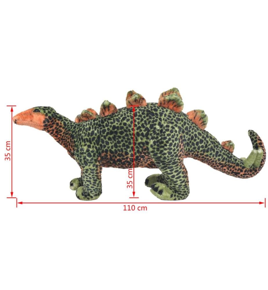 Plüschtier Stegosaurus Stehend Plüsch Grün und Orange XXL