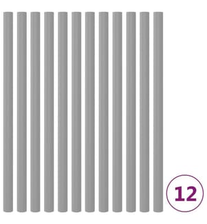 Schaumstoffhüllen für Trampolinstangen 12 Stk. 92,5 cm Grau