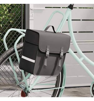 Fahrradtasche für Gepäckträger Wasserdicht 21 L Schwarz