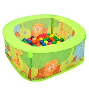 Piscine à balles avec 50 balles pour enfants 75x75x32 cm