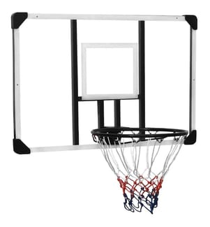 Basketballkorb Transparent 106x69x3 cm Polycarbonat
