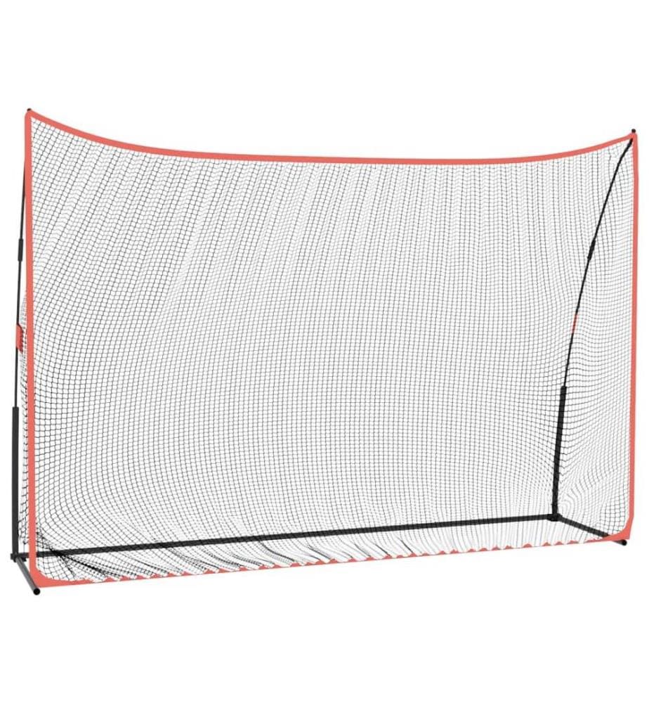 Golf-Übungsnetz Schwarz und Rot 305x91x213 cm Polyester