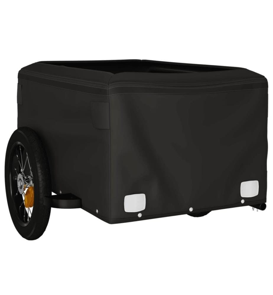 Remorque de vélo noir et gris 30 kg fer