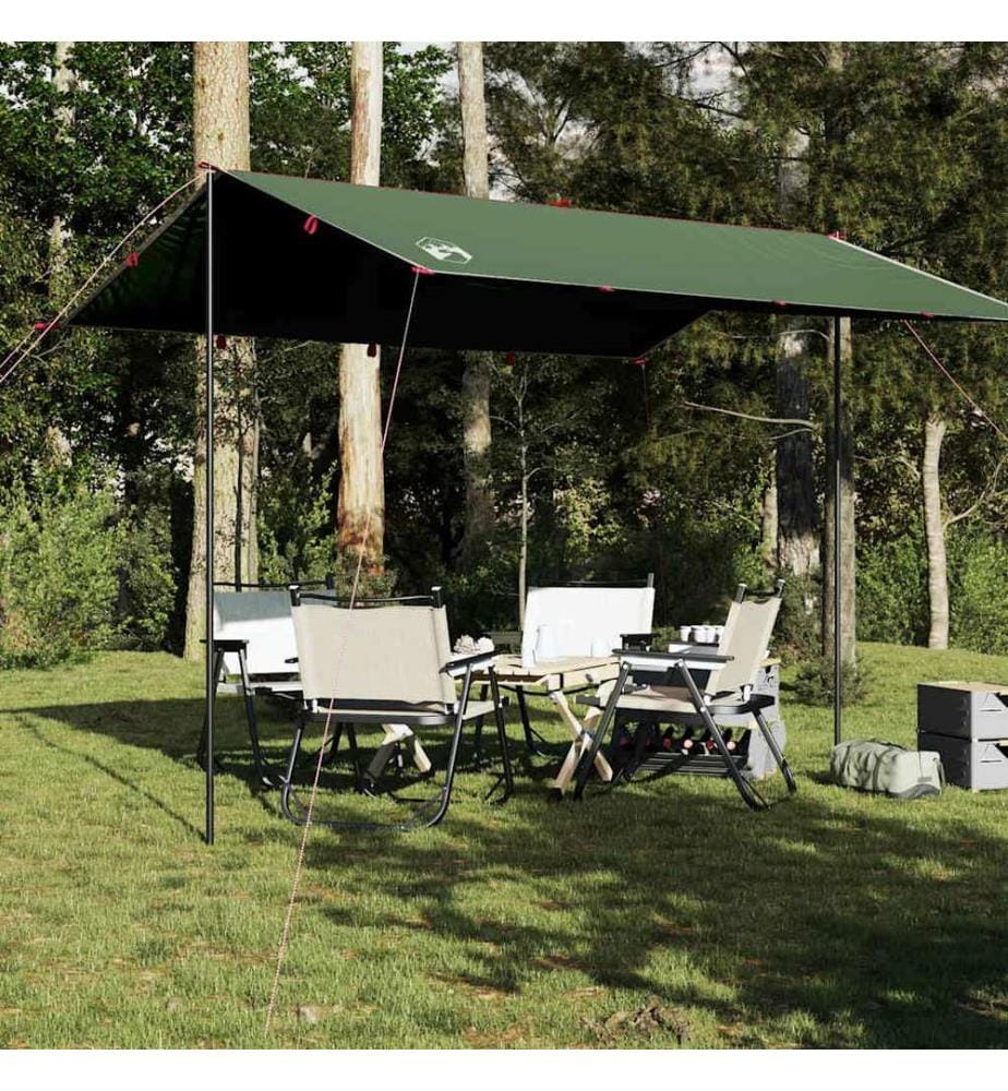 Bâche de camping vert 360x294 cm imperméable
