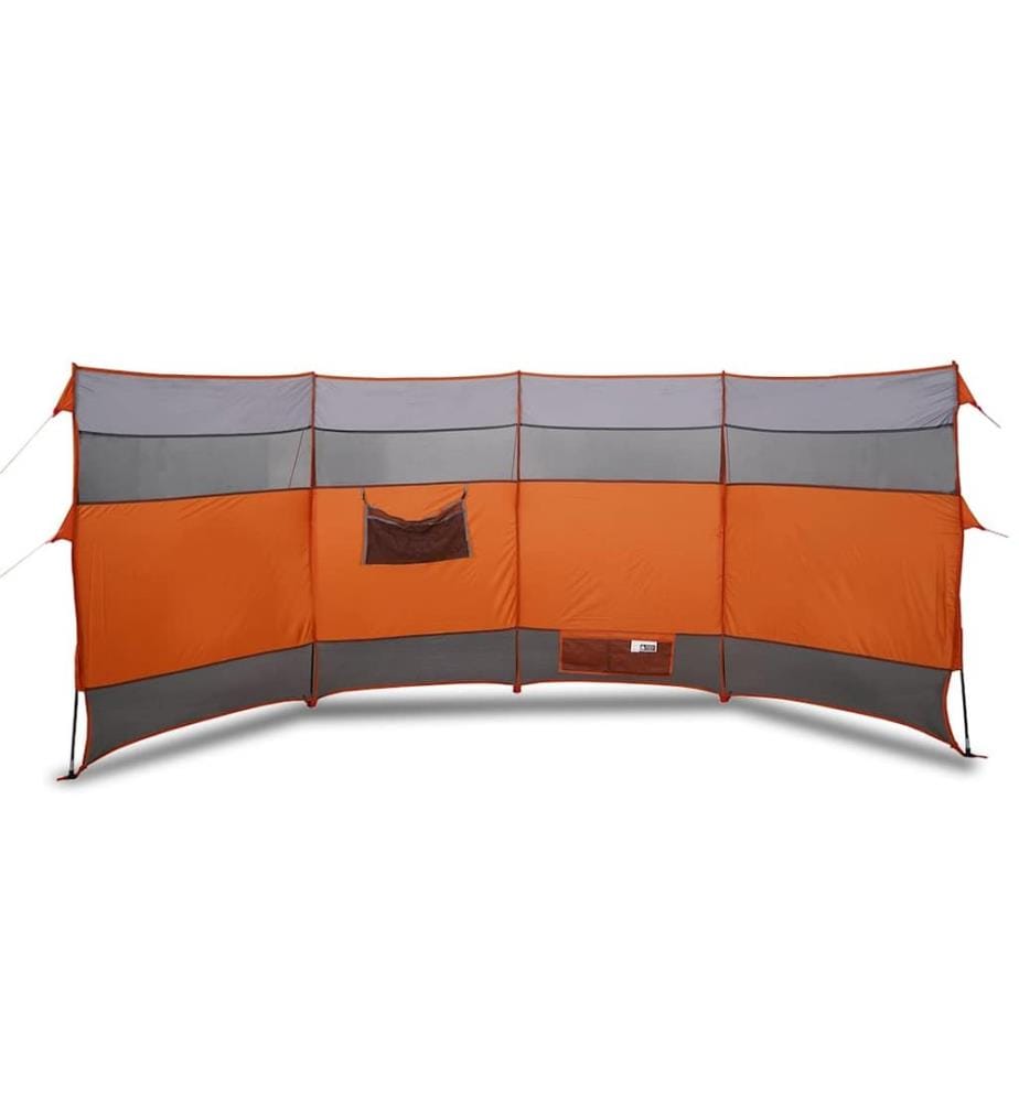 Camping-Windschutz Orange 366x152x152 cm Wasserdicht