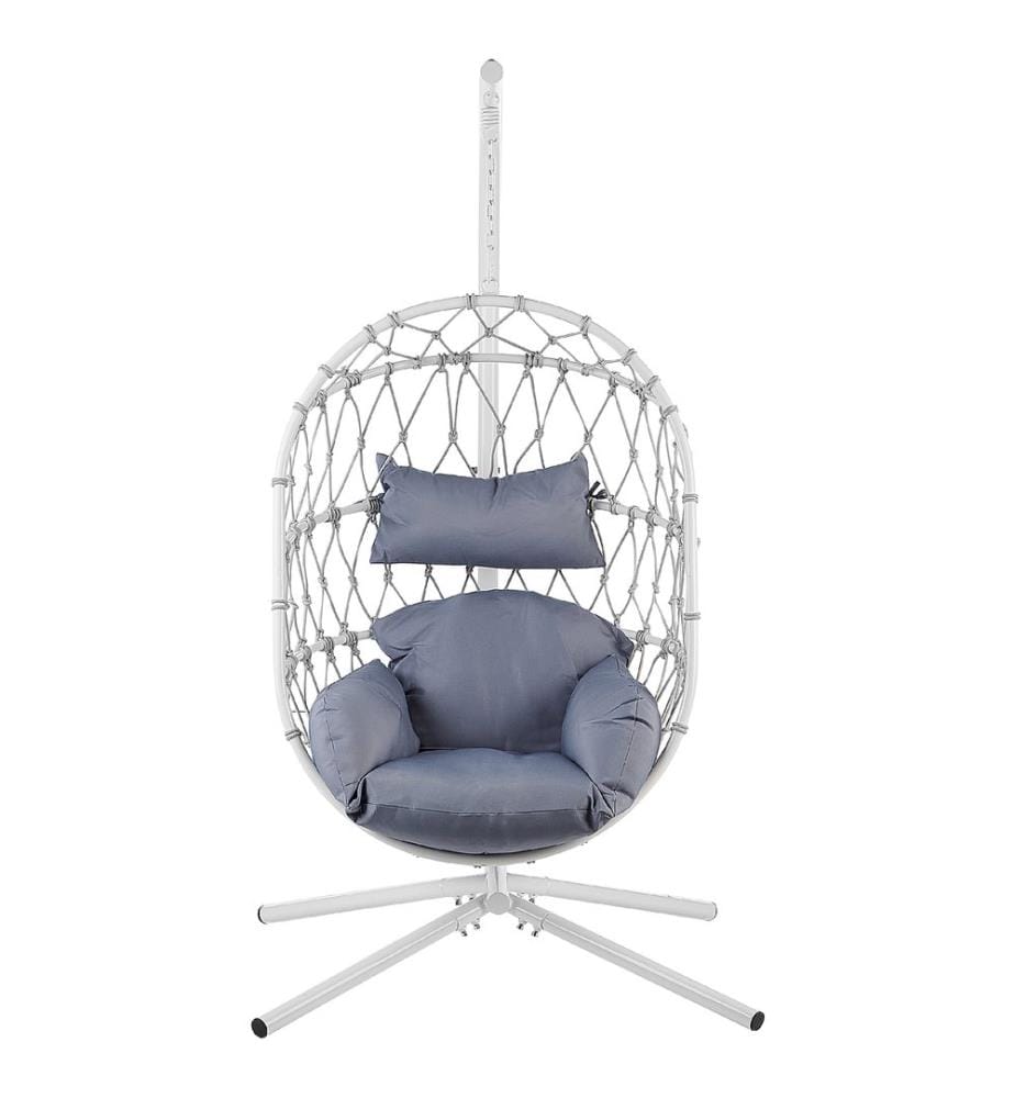 Fauteuil suspendu avec support ADRIA Métal Blanc