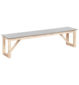 Banc de jardin NOTTERI 180 cm Béton Gris