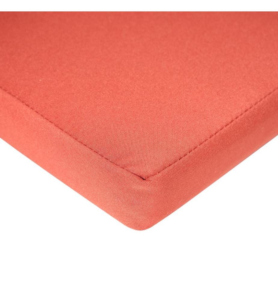 Set mit 2 Stühlen und Sitzkissen AMANTEA PREMIUM Akazienholz Rot