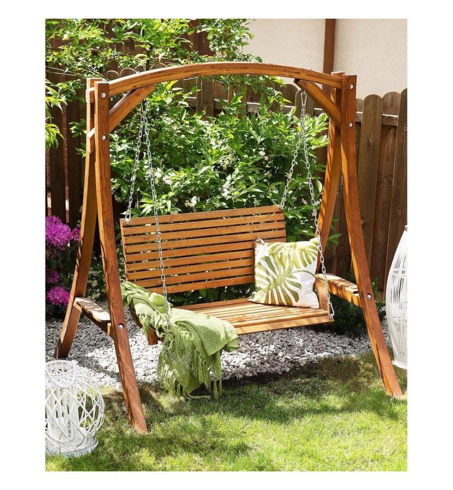 Balancelle de jardin NOVARA Marron