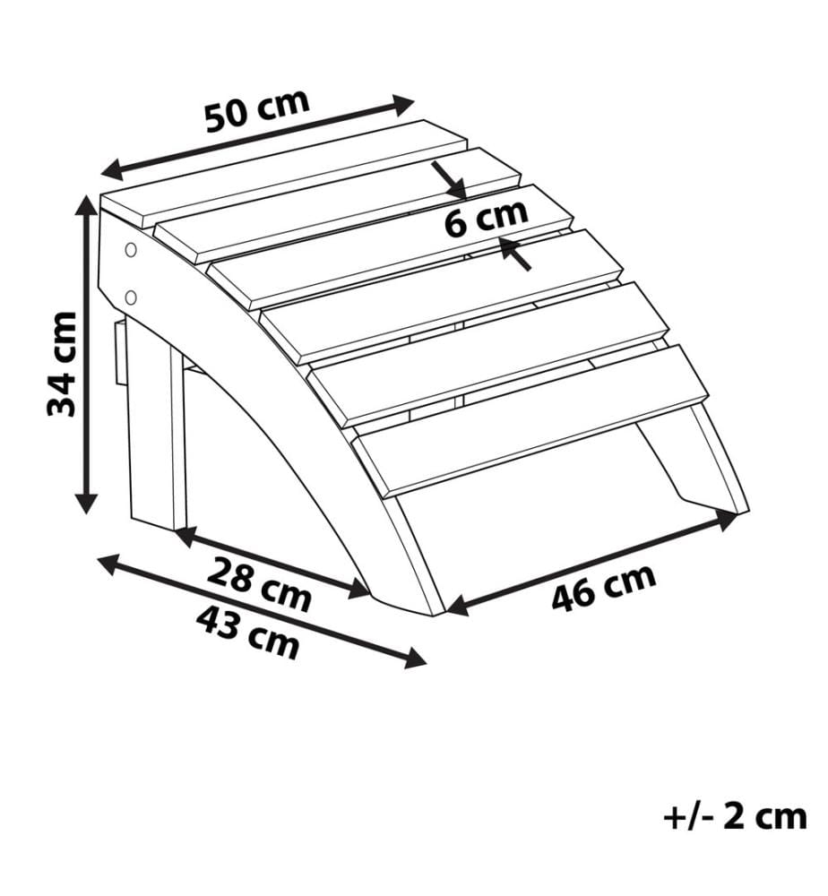 Pouf de jardin ADIRONDACK Blanc